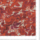 Tricot imprimé - BRAISES D'AUTOMNE - 002 - Rouge