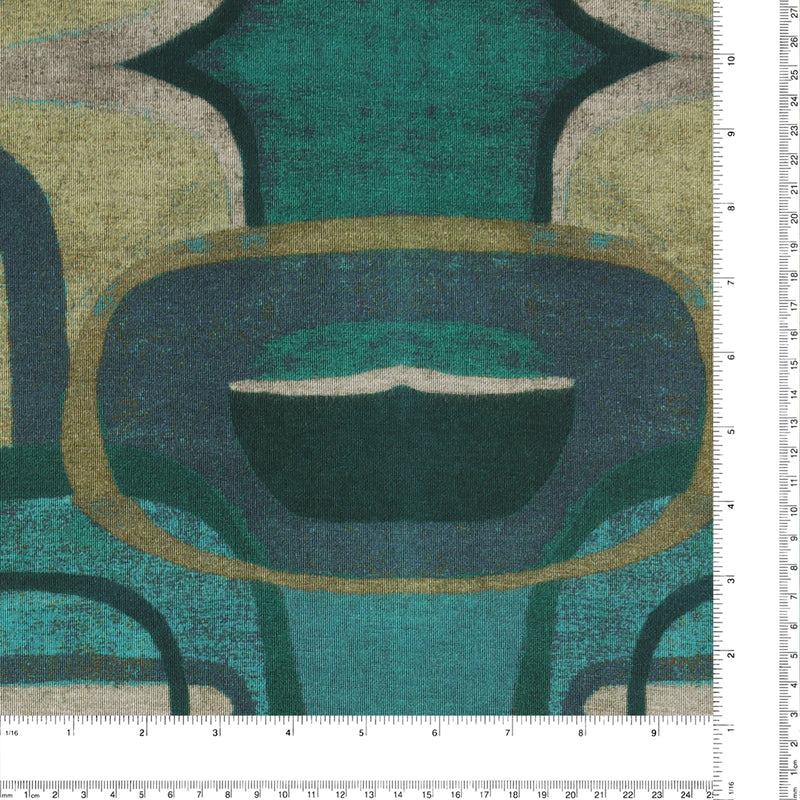 Knit Print - BLUE HORIZON - 002 - Teal