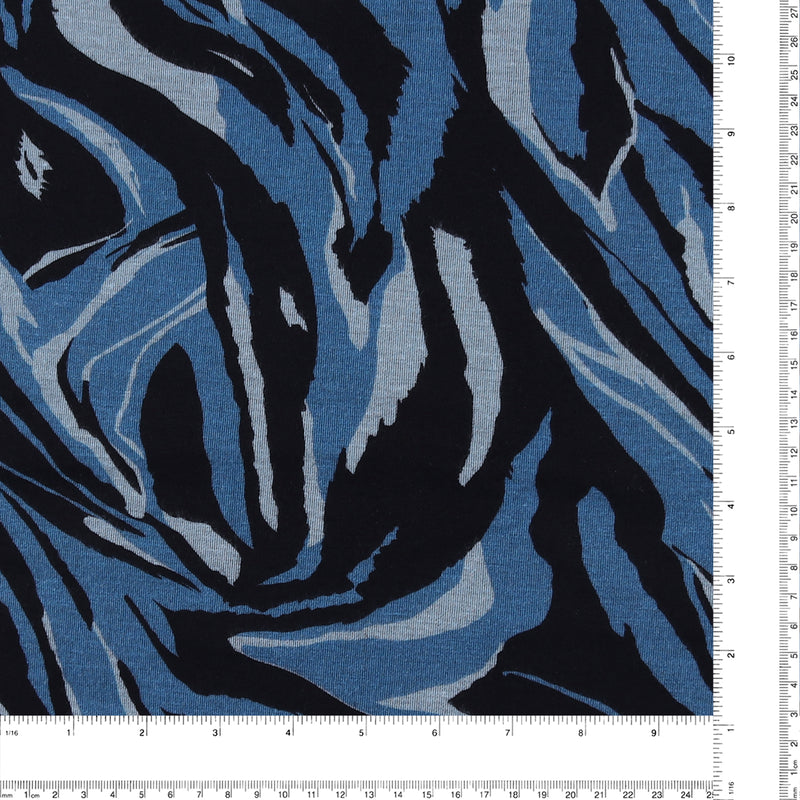 Knit Print - BLUE HORIZON - 003 - Blue