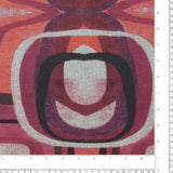 Tricot imprimé -ANDROMÈDE - 002 - Aubergine