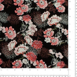 Tricot de Rayonne Imprimé - EMELISE - 005 - Noir