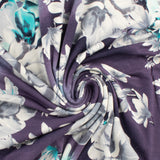 Printed Rayon Knit - EMELISE - 006 - Plum