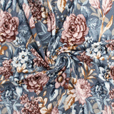 Tricot de Rayonne Imprimé - EMELISE - 011 - Acier