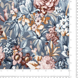 Tricot de Rayonne Imprimé - EMELISE - 011 - Acier