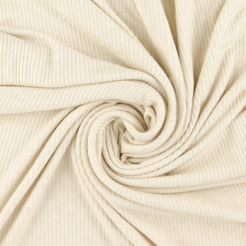 Tricot cötelé uni - PETITS EXPLORATEURS - 004 - Crème