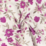 Cotton Poplin Print - PRINCESS CHARLOTTE - 002 - Purple