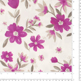 Cotton Poplin Print - PRINCESS CHARLOTTE - 002 - Purple