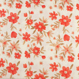 Cotton Poplin Print - PRINCESS CHARLOTTE - 003 - Tangerine