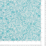 Cotton Poplin Print - PRINCESS CHARLOTTE - 004 - Aqua