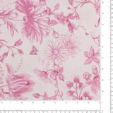 Cotton Poplin Print - PRINCESS CHARLOTTE - 009 - Rose