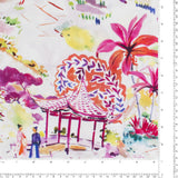 Cotton Poplin Print - GIGGLES AND GRAPHICS - 007 - Tangerine