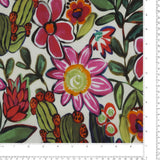 Popeline de coton imprimée - Avery - 002 - Rose