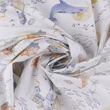 Cotton Poplin Print - AVERY - 004 - White
