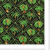 Popeline de Coton Imprimé - <MANSFIELD> - 001 - Noir