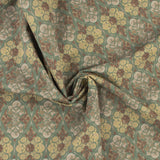 Popeline de Coton Imprimé - <MANSFIELD> - 006 - Sauge