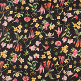 Cotton Poplin Print - COVENT GARDEN - 001 - Black