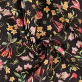 Cotton Poplin Print - COVENT GARDEN - 001 - Black