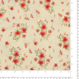 Cotton Poplin Print - COVENT GARDEN - 002 - Natural