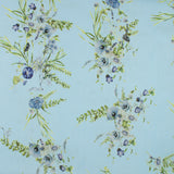 Popeline de coton imprimée - <COVENT GARDEN> - 004 - Bleu Pâle