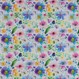 Cotton Poplin Print - COVENT GARDEN - 006 - White