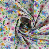 Cotton Poplin Print - COVENT GARDEN - 006 - White