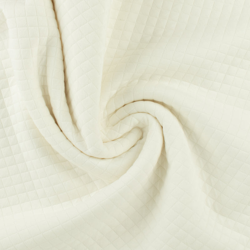 Tricot jacquard losange - NOVARA - 002 - Blanc Cassé