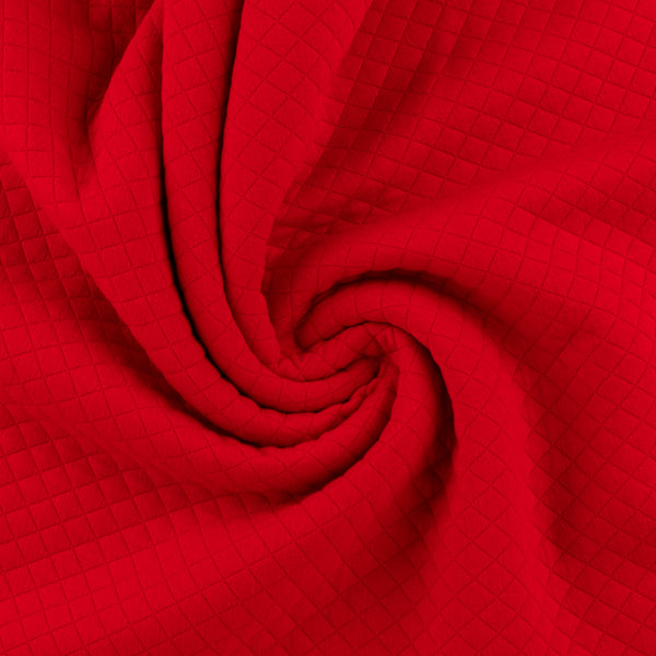 Tricot jacquard losange - NOVARA - 003 - Rouge