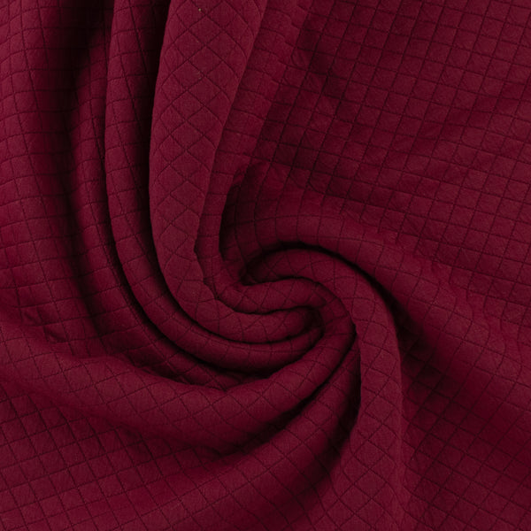 Tricot jacquard losange - NOVARA - 004 - Bourgogne