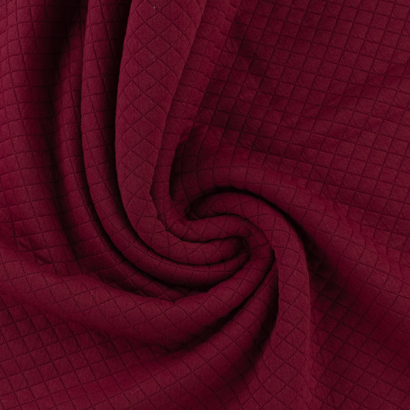 Tricot jacquard losange - NOVARA - 004 - Bourgogne