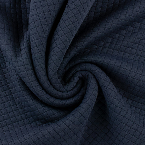 Tricot jacquard losange - NOVARA - 005 - Marine