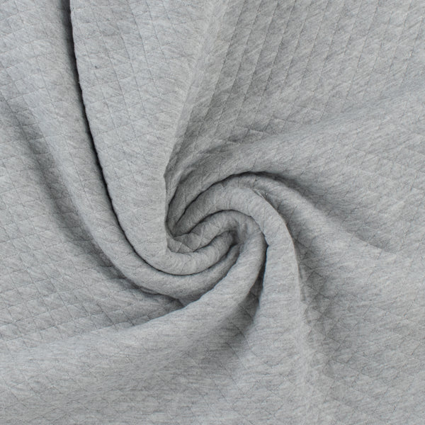 Tricot jacquard losange - NOVARA - 007 - Gris Pâle