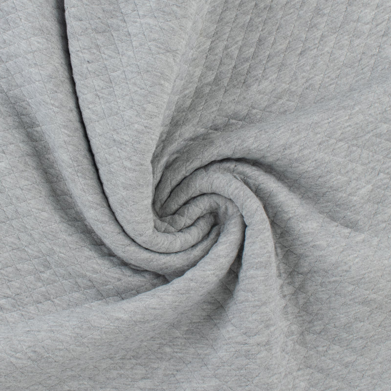 Tricot jacquard losange - NOVARA - 007 - Gris Pâle