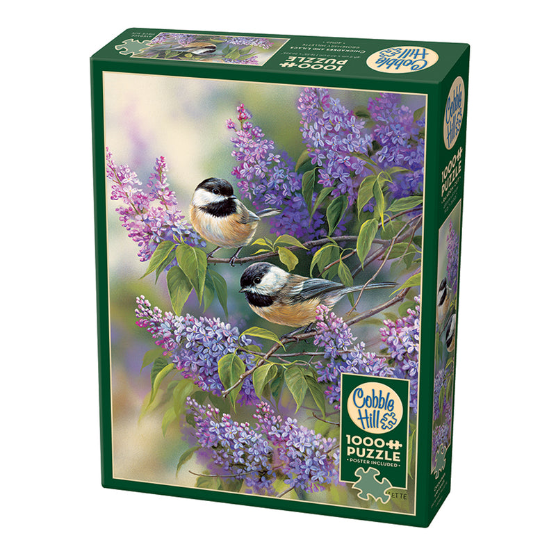Puzzle - Chickadees and Lilacs - 1000 Piece