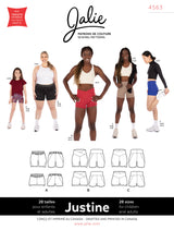 Jalie 4563 - JUSTINE Fitted athletic shorts