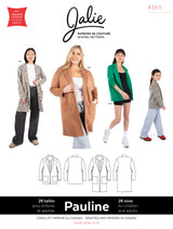 Jalie 4565 - PAULINE Open-front blazer-style cardigan