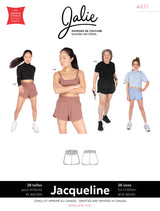 Jalie 4671 - JACQUELINE 2-in-1 sport shorts