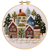 WINTER TOWN EMBROIDERY KIT 8"