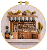 CAFE EMBROIDERY KIT 6"