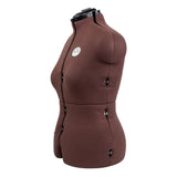 Mannequin de couture Trueform à motif – Taille B – Chocolat