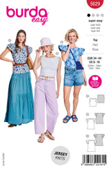 Burda Pattern - 5629 Misses' Tops