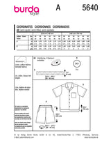 Burda Pattern - 5640 Men's Shirt and Shorts