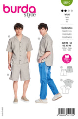 Burda Pattern - 5640 Men's Shirt and Shorts