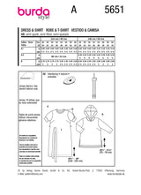 Burda Pattern - 5651 Misses' Hoodie and Dress