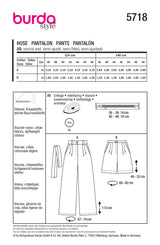 Burda 5718 - Trousers