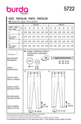 Burda 5722 - Trousers