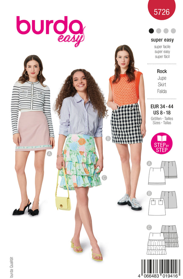 Burda 5726 - Skirt