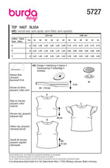 Burda 5727 - Top