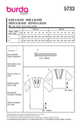 Burda 5733 - Dress & Blouse
