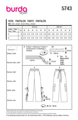 Burda 5743 - Trousers