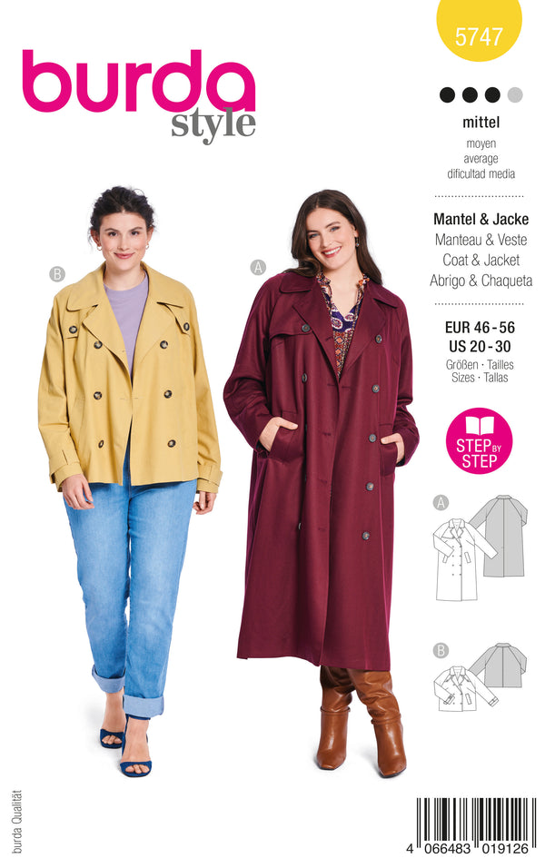 Burda 5747 - Jacket & Coat